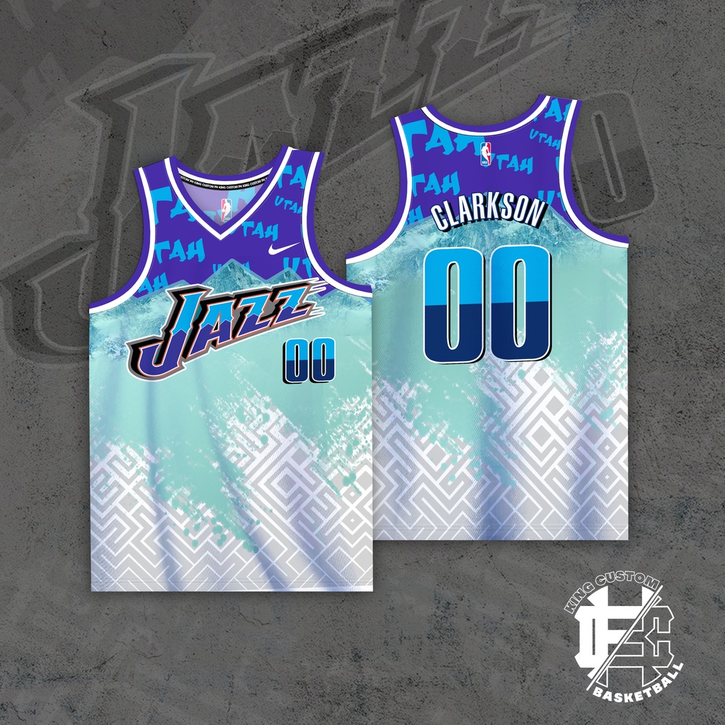 Basketball Jersey UTAH JAZZ JORDAN CLARKSON NBA JERSEY Full Sublimation