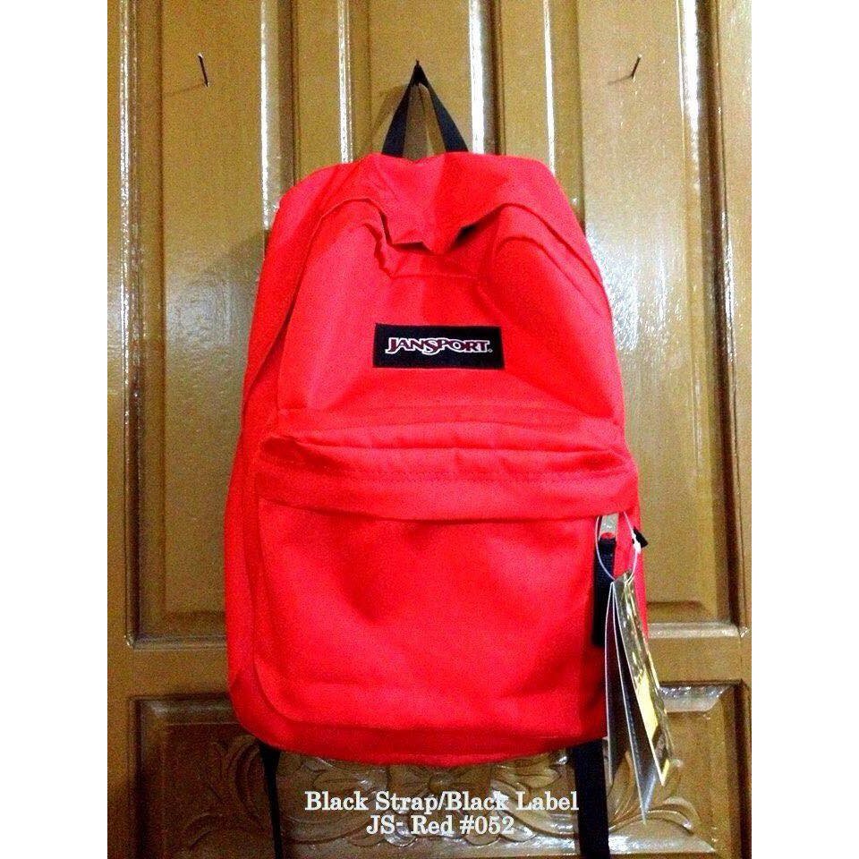 red jansport backpack