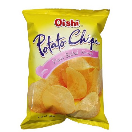 Oishi Potato Chips Plain Salted 60g | Shopee Philippines