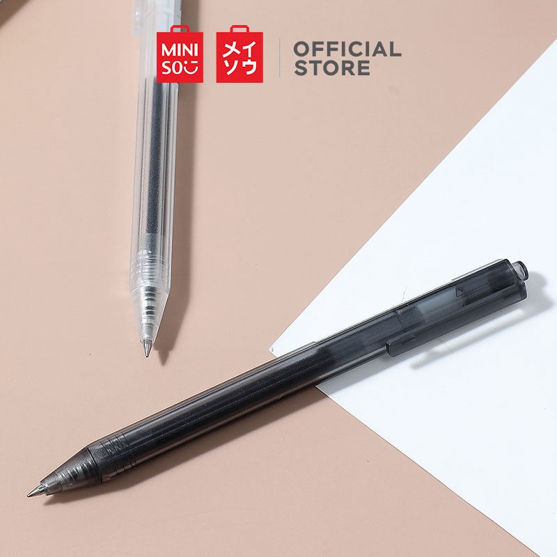 Miniso Hexagonal Black Barrel Sign Pen Black | Shopee Philippines