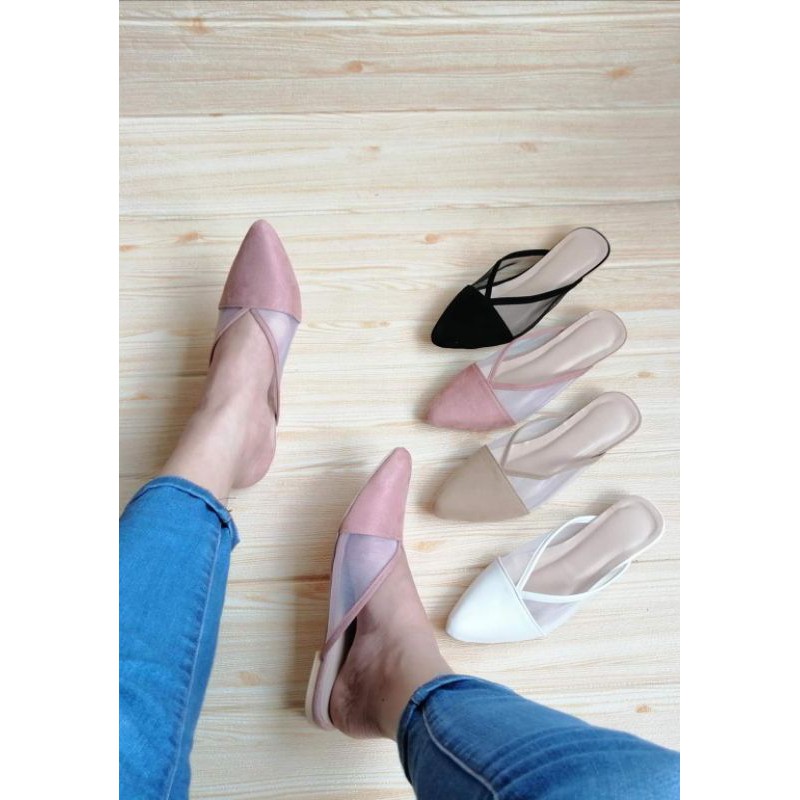 new half shoes Erin moda beige sole Shopee Philippines
