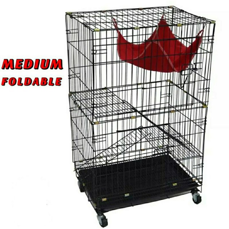 Medium Pawsmart Cat Cage Collapsible Heavy duty Shopee Philippines