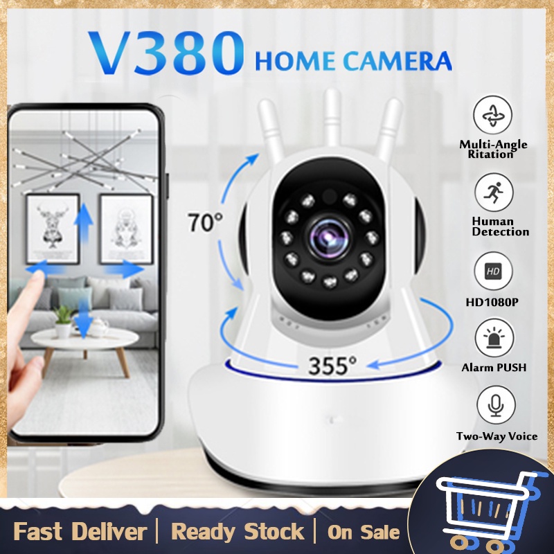 V380 Pro Cctv Camera 1080p Wireless With Audio Wifi Connect To Cellphon Outdoor Night Vision 