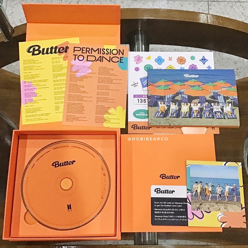 Bts Butter Cd Album Unsealed With Poster Onhand Shopee Philippines