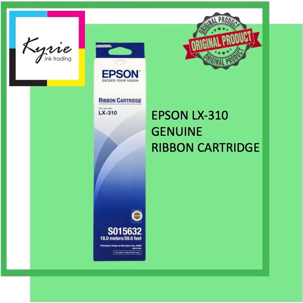 Epson LX310 Ribbon Cartridge Black Genuine/Original Ribbon LX310 LX