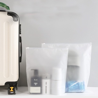 【In Stock】Clothing Ziplock Bag  Travel Pouch Frosted Matte Ziplock Bag Packaging Packaging Storage #9