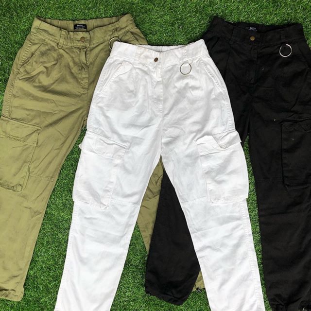 bershka utility cargo pants