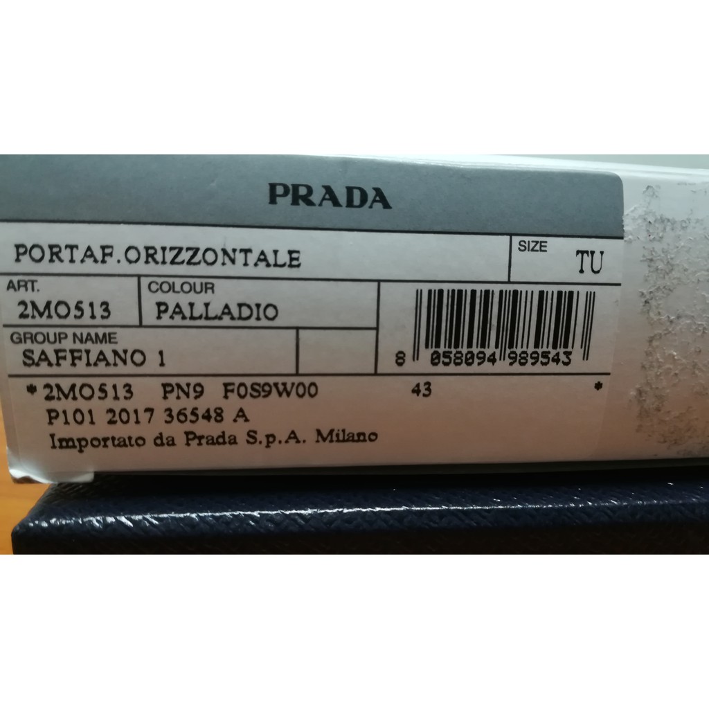 PRADA Portaf ORIZZONTALE Saffiano Wallet | Shopee Philippines