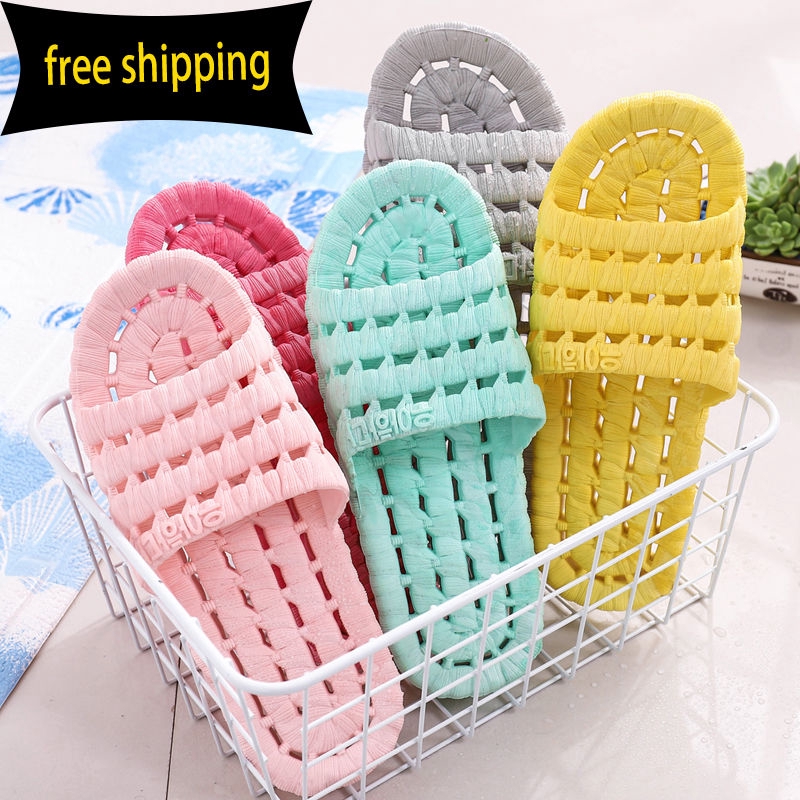 Japanesestyle indoor household softsoled slippers bathroom bath anti