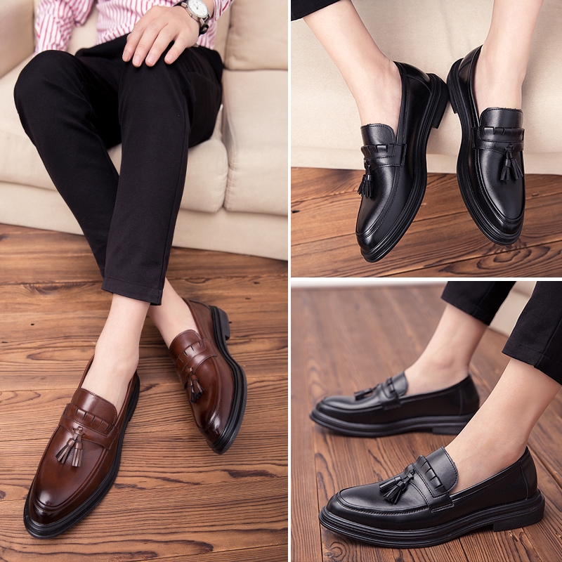 Tassel Loafers Leather Shoes Men Luxury 