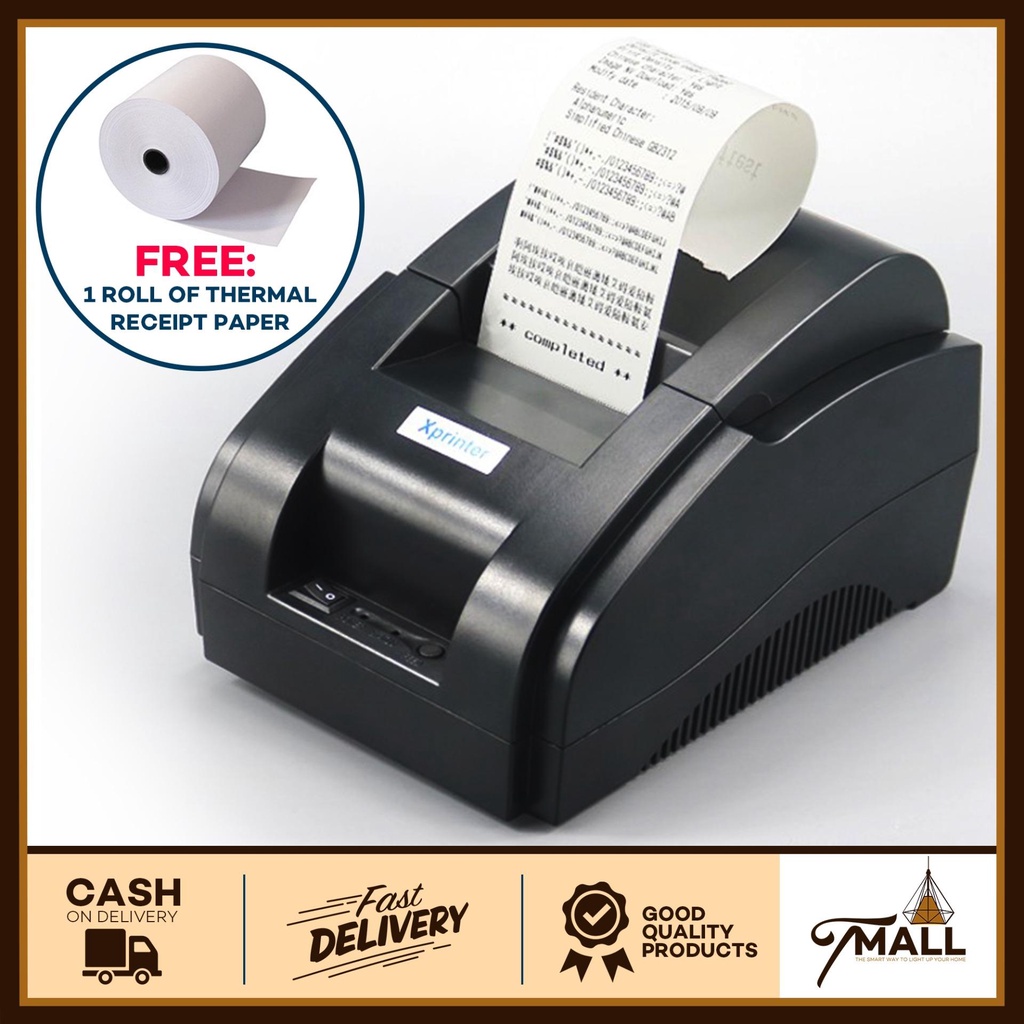 Meebo Xprinter Xp 58iih Usb Thermal Printer Print Pos Equipments Restaurant Cashier Office Zb 8474