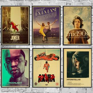 Vintage Classic Movie Joker/Pulp Fiction/Parasite Retro Poster Kraft Paper Home Room Art Print Wall Stickers #2