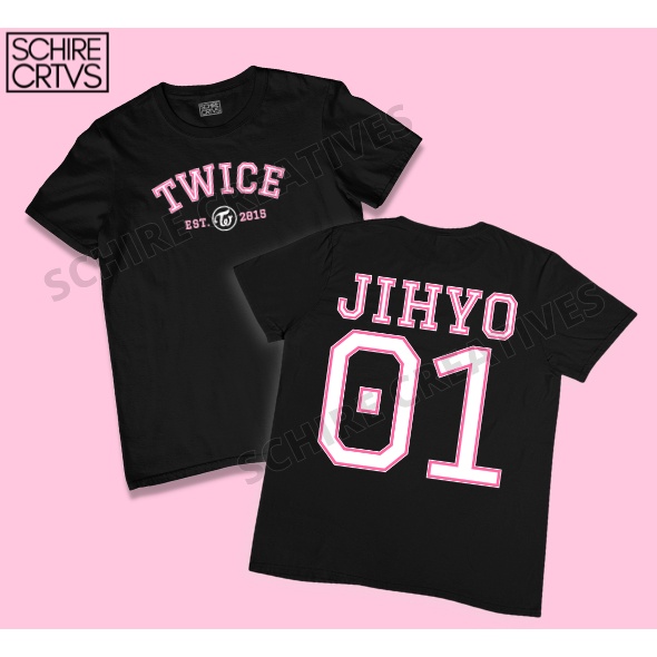 Twice Members Kpop Varsity Shirt Black | Shopee Philippines