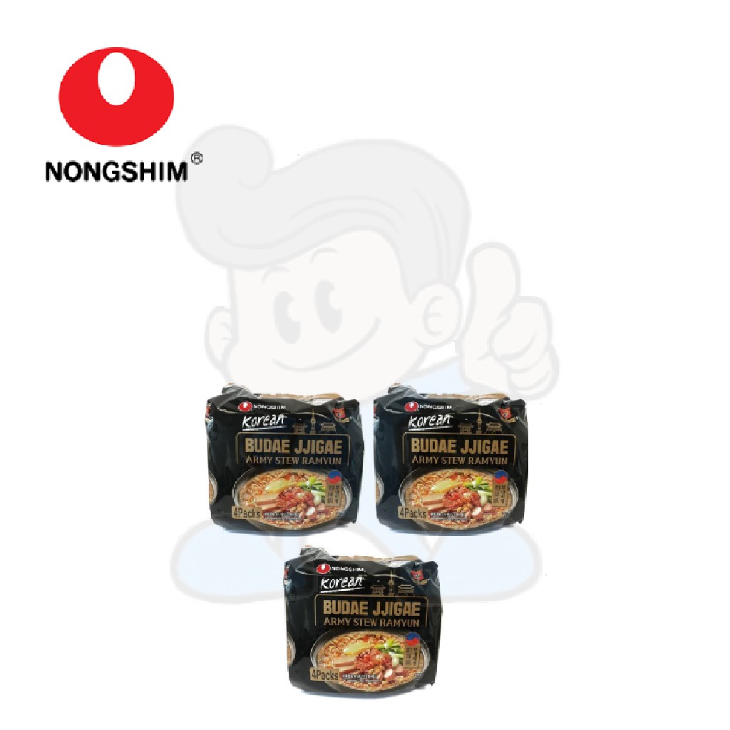 Nongshim Budae Jjigae Army Stew Ramyun 3 X 118 G Shopee Philippines