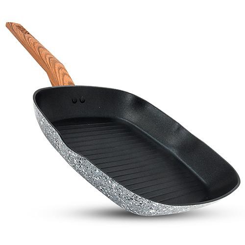 Slique Granite Induction Cookware Grill Pan 24cm (SLQNGGP24) Shopee