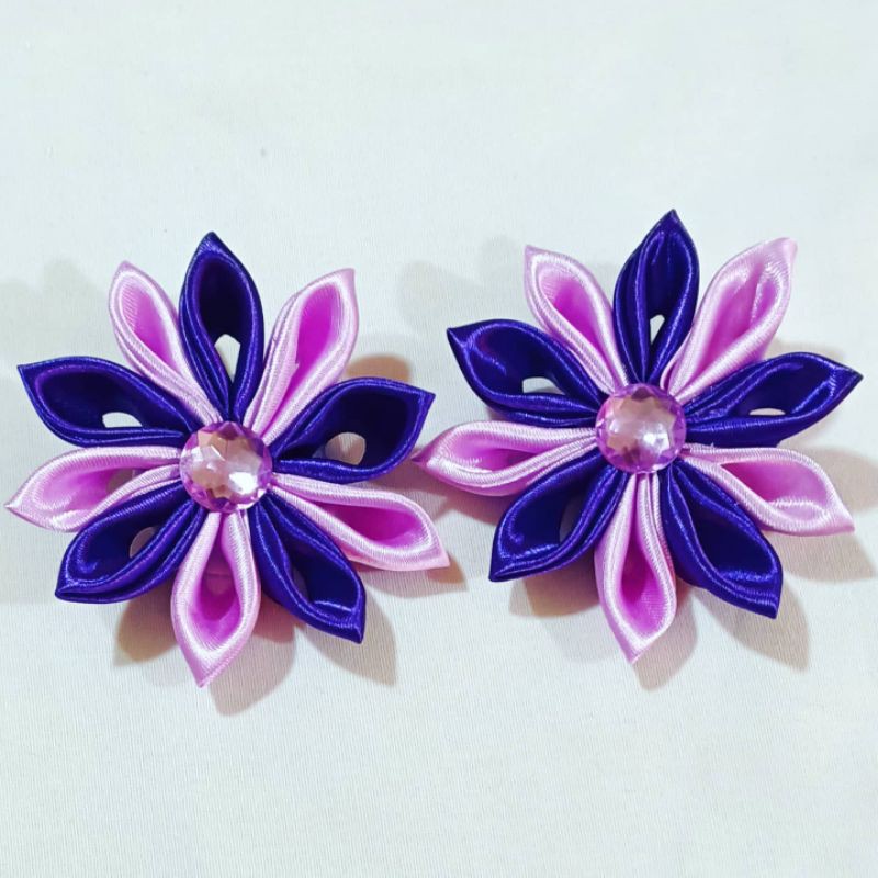 Hairclips Kanzashi Flowers Hair Accessories Girls Clips Shopee Philippines