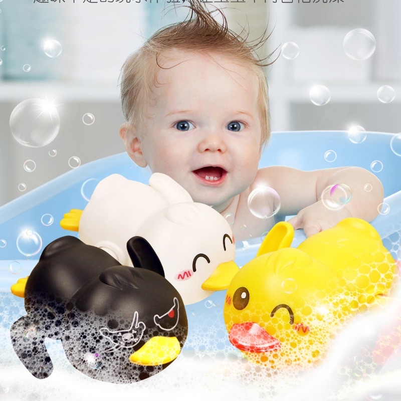 Baby Bath Toys Cute Swimming Ducks Wind up Bathtub Floating Toys for Toddler Boys Girls
