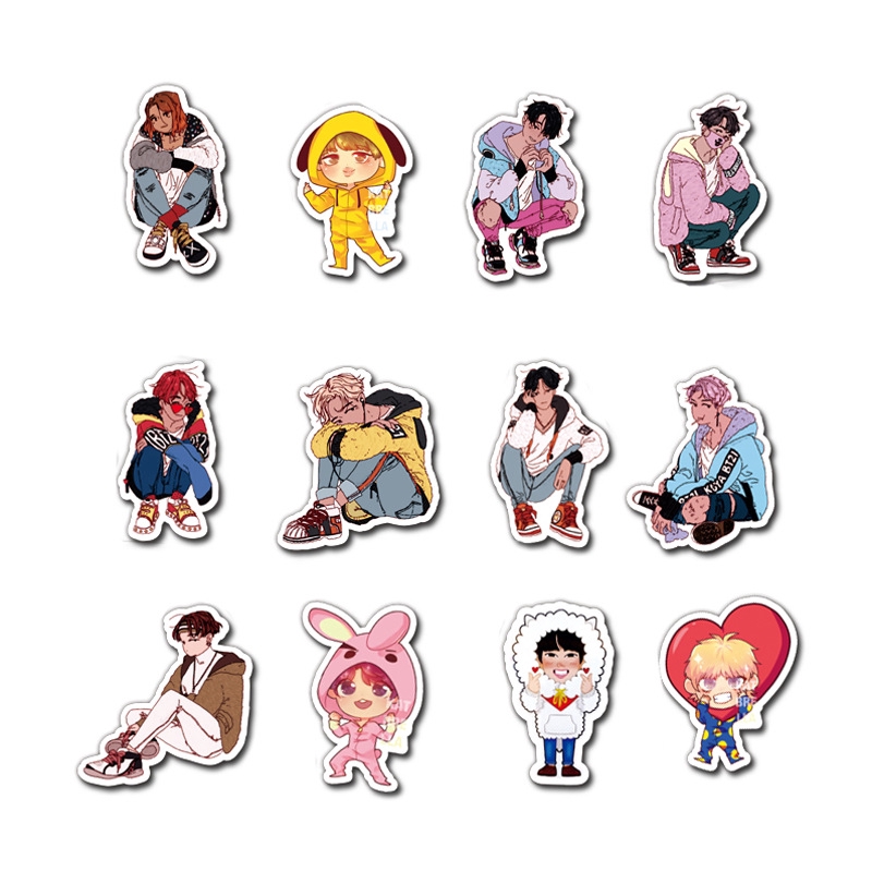 110pcs set bts bt21 waterproof stickers suitcase skateboard luggage moto guitar car shopee philippines