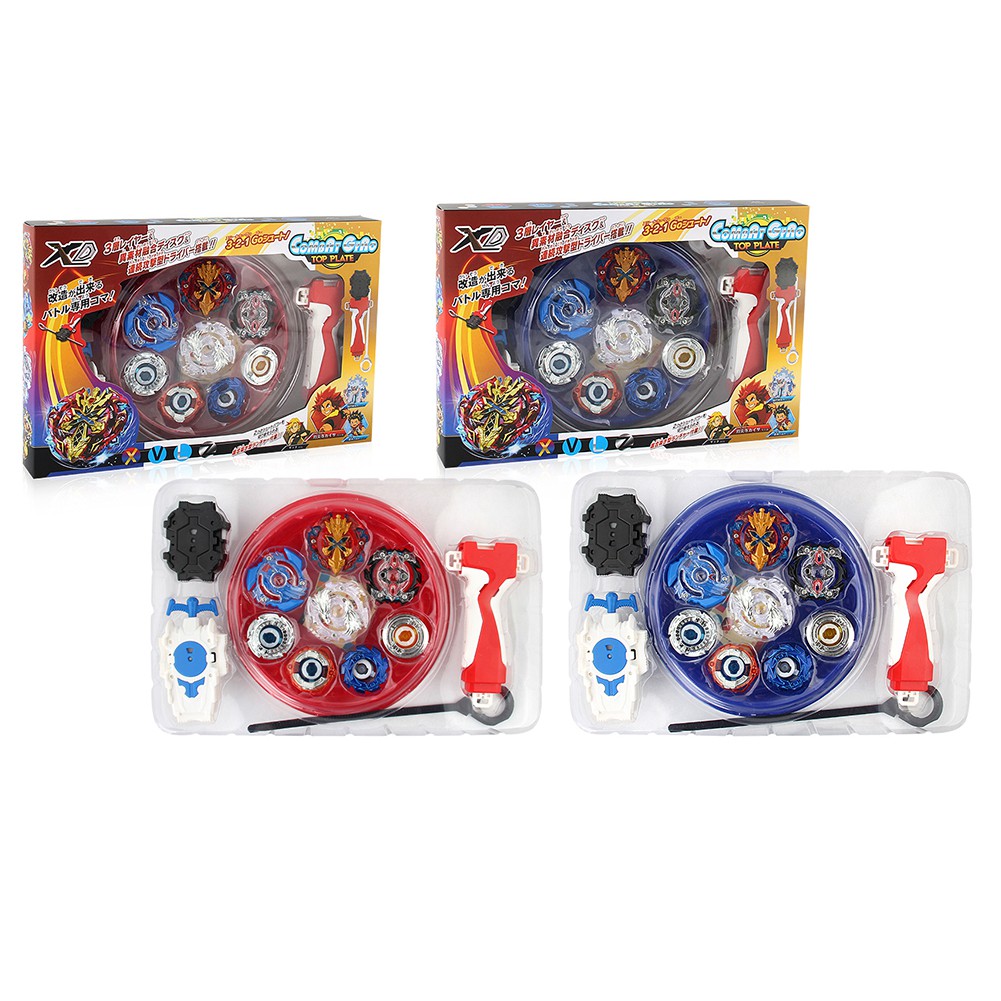 PY*4PCS Boxed bayblade Beyblade Burst 4D Set With Launcher Arena Metal ...