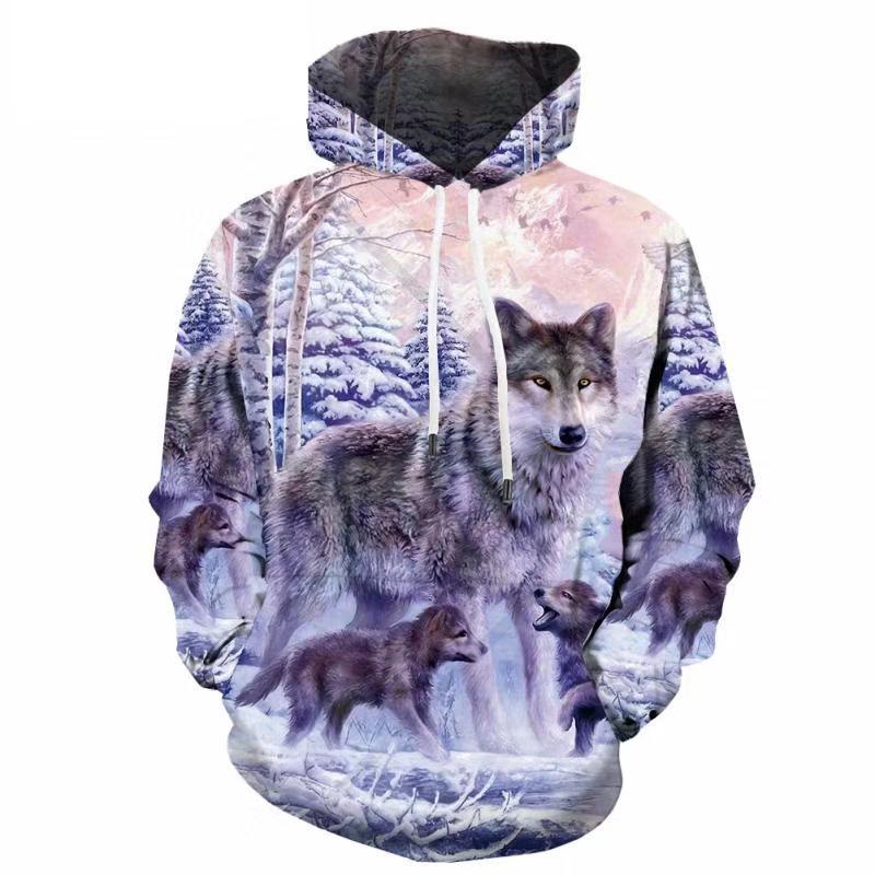 snow wolf hoodie