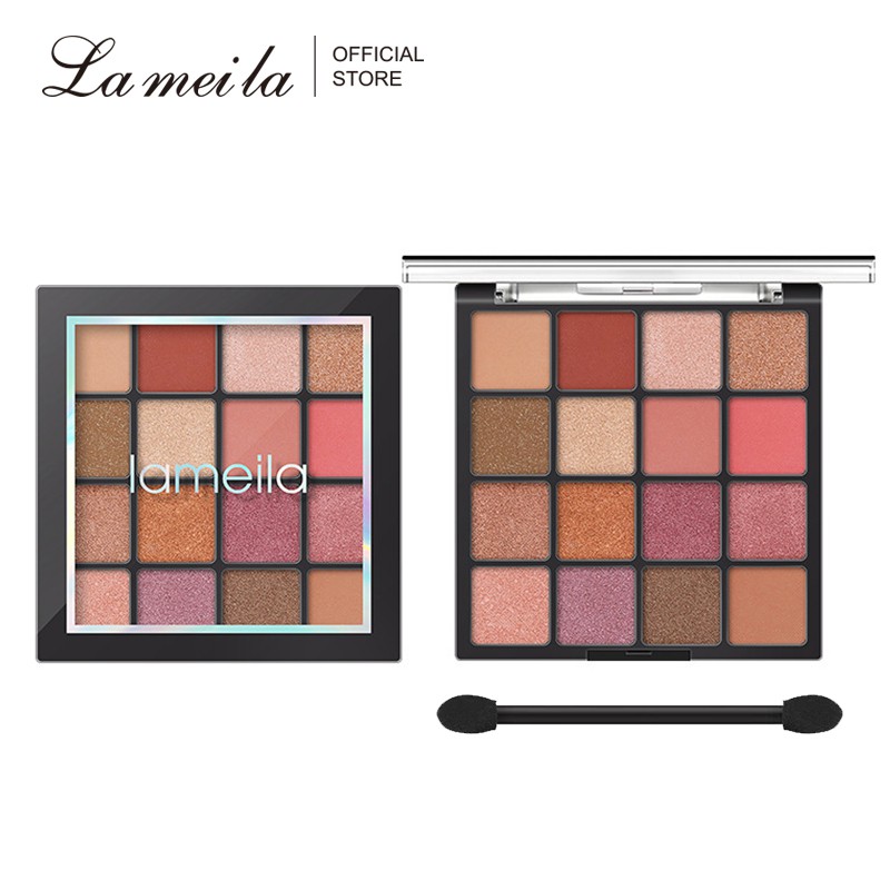 Lameila 16 Colors Eyeshadow Palette And Fresh Pearl Shiny 84g | Shopee ...