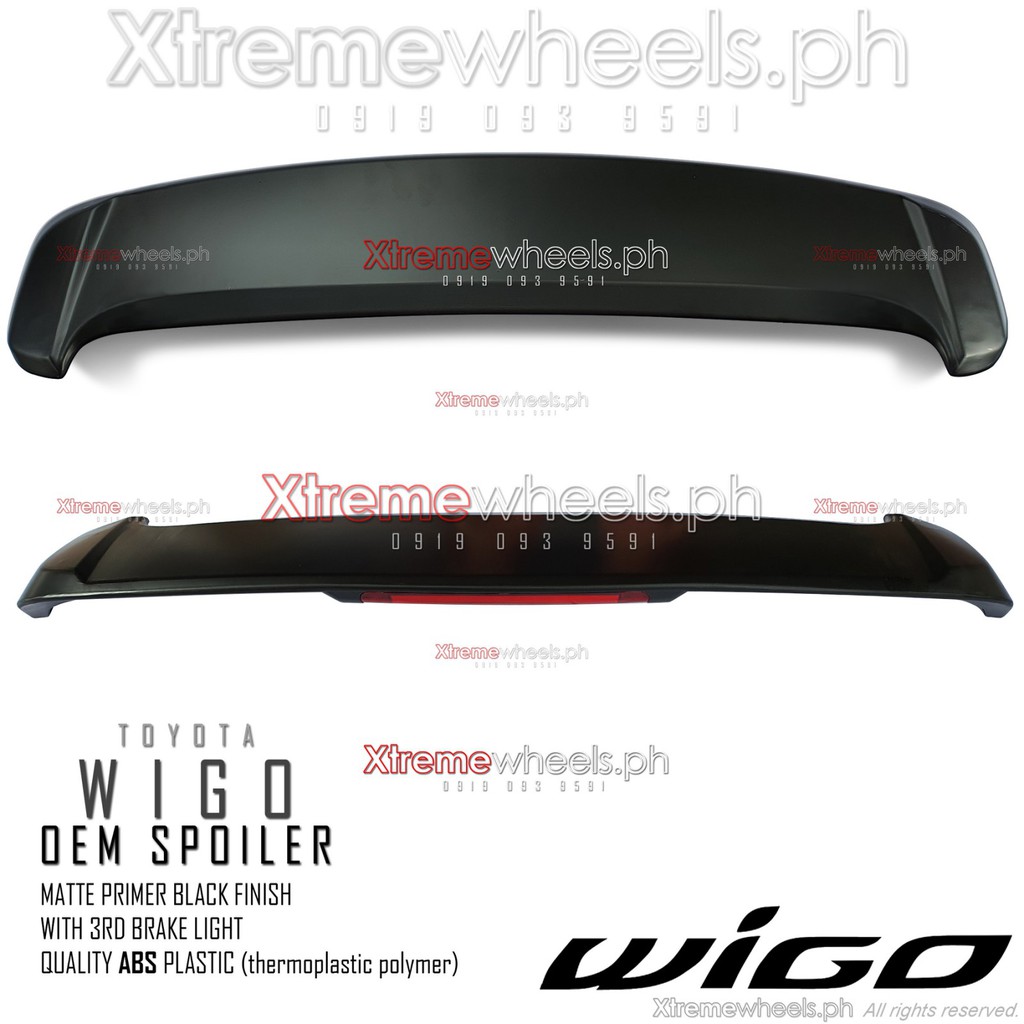 Wigo 2012-2016 Oem Thailand Made with Primer Black No Paint Rear ...