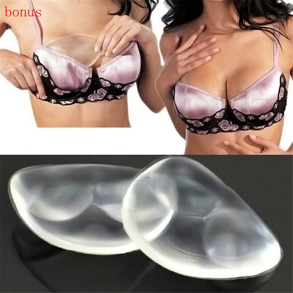 BIKINI Triangle Pads Silicone Swimsuit Push Up Bra Insert Breast Bra