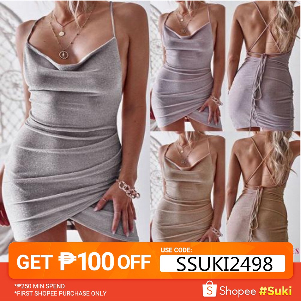 mini dress shopee