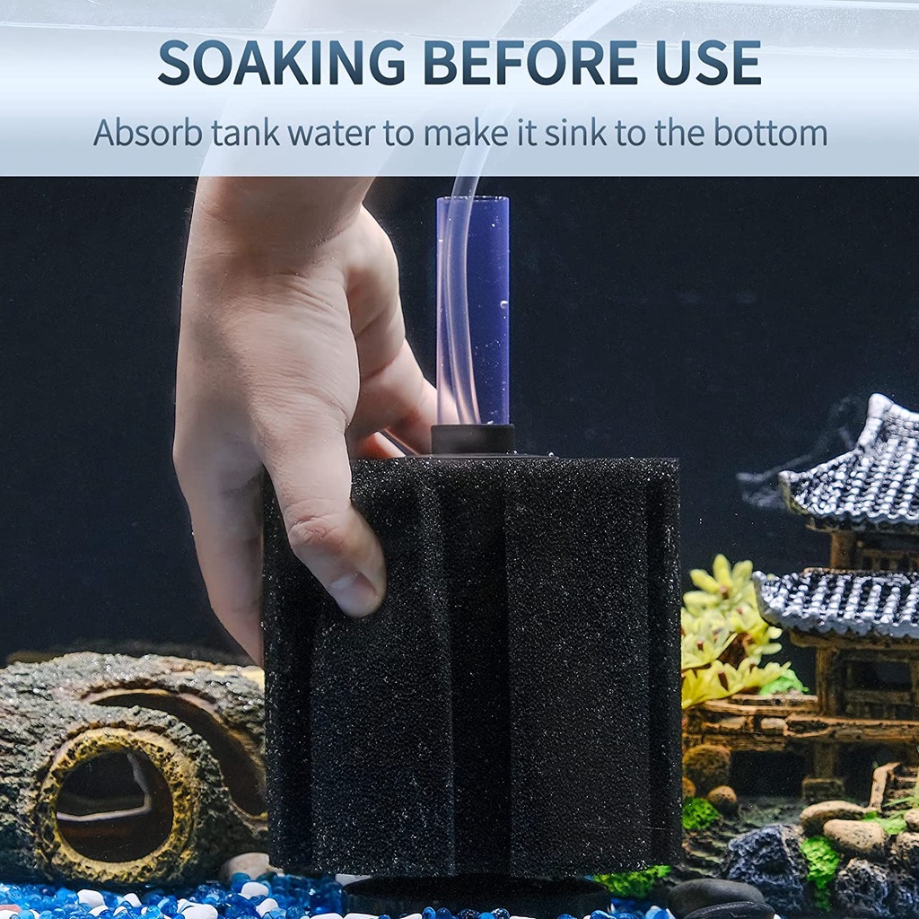 Aquarium Bio Sponge Filter Fish Foam Filter for Fish Tank up to 5-50 Gallons #4