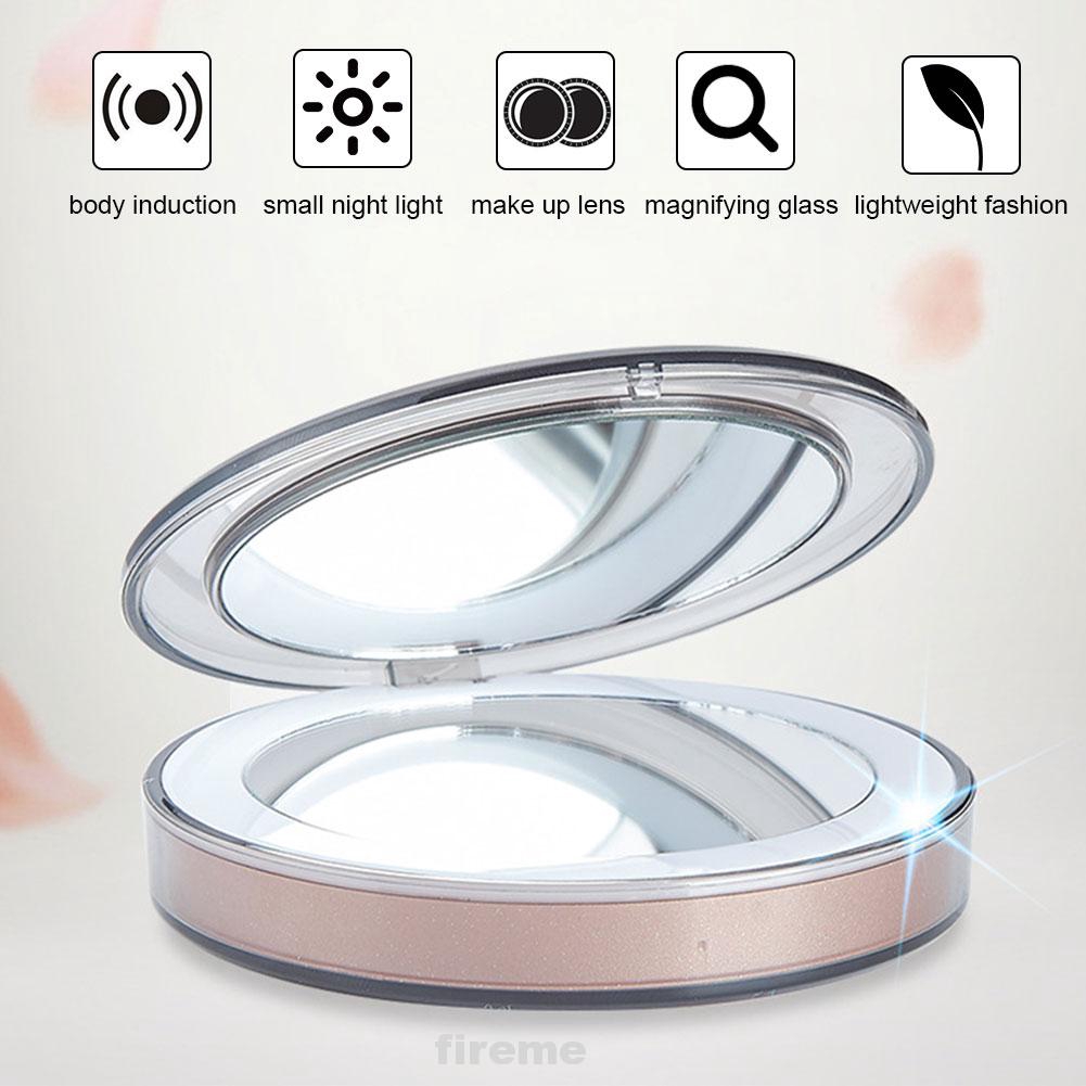 portable makeup mirror with lights