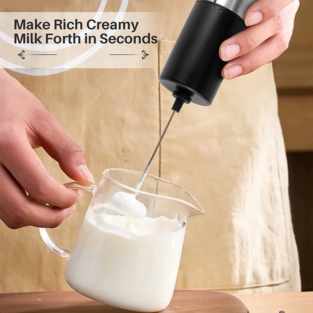 Famulei Electric Milk Frother Handheld Foam Maker for Lattes With Stai –  Famulei Grocery