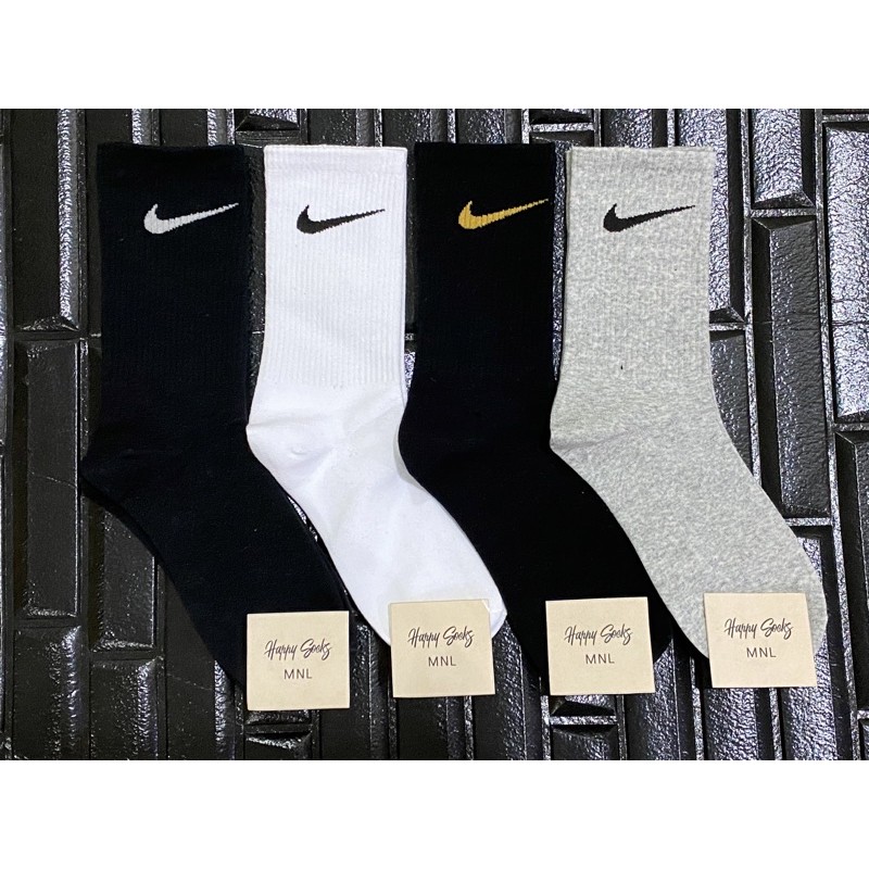 Nike White Black Mid Cut Socks for Men Women | Shopee Philippines