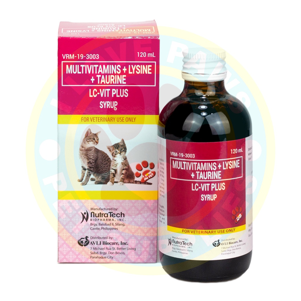 LCVit Plus Multivatamins with Taurine (for Cats) 60ml/120ml Shopee