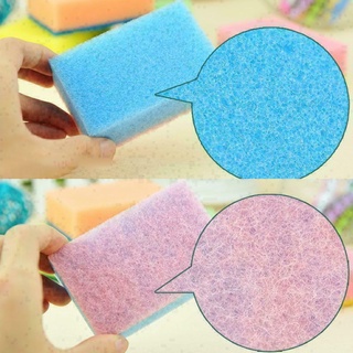 1pcs Household Kitchen Dish Washing Cleaning Sponges Scouring Tool Colored Cleaner Sponges Pads E0X4 #8