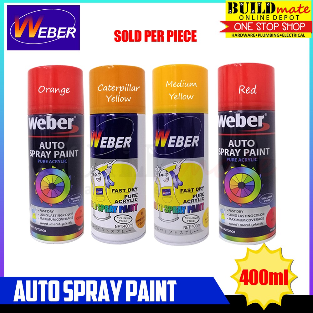 Ziektecijfers gebied micro WEBER Auto Spray Paint 400ml | Shopee Philippines