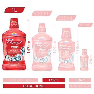 Colgate Plax Ice Infinity Flavor Antibacterial Mouthwash | 1L | Pack of 2 #3