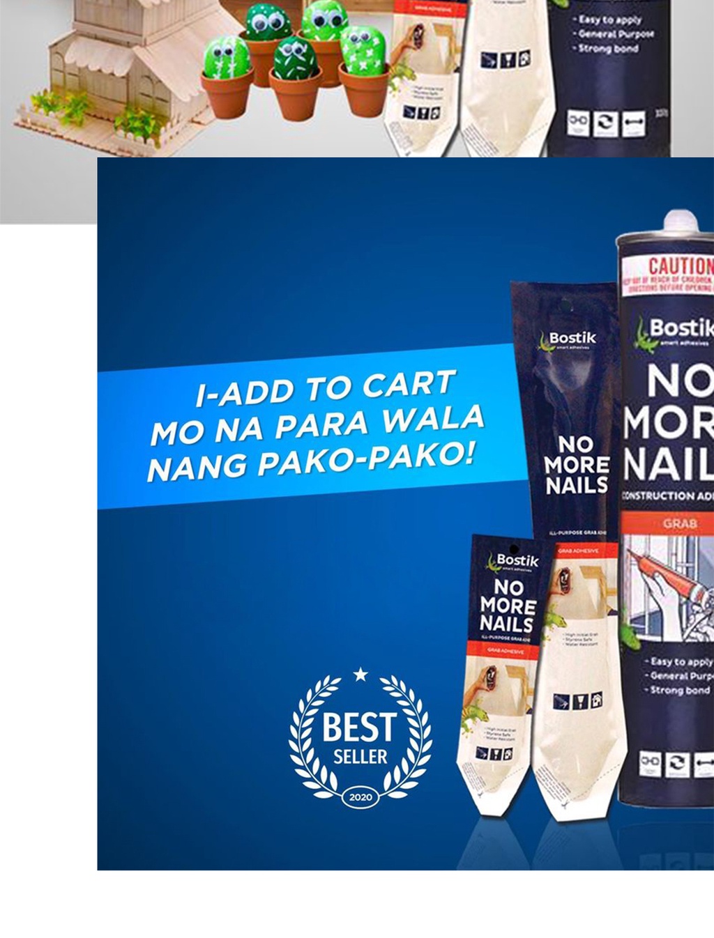 Bostik No More Nails MultiPurpose Construction Adhesive 300g Shopee