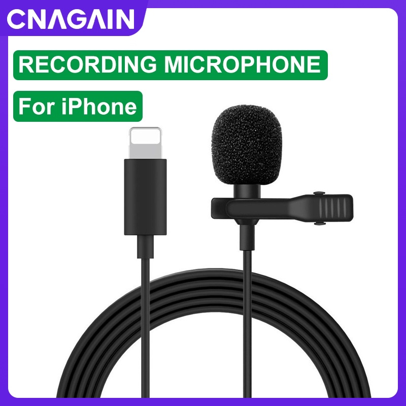 Mini Microphone For Iphone Lightning Microphone Lavalier ClipOn
