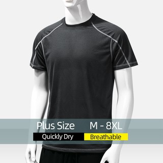 Plus Size M-8XL Microfiber  T-Shirt  Men Women Sports Wear Running Basketball  Oversize Outfit #4