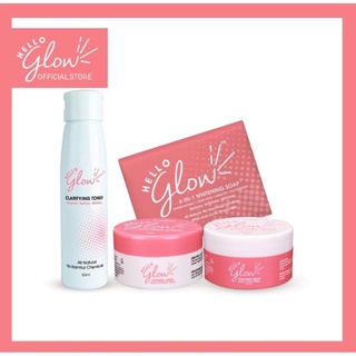 Original Everbilena Hello Glow All Natural Whitening Set | Shopee ...