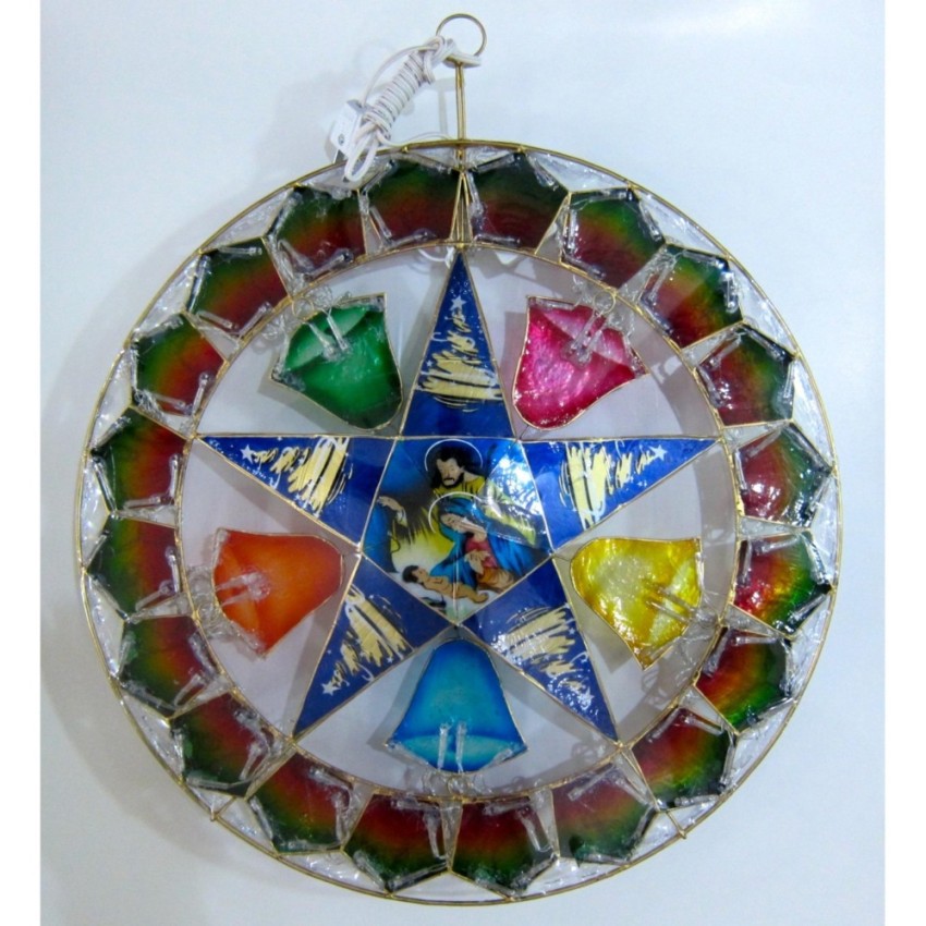 Gift Ko Elisi Christmas Parol 18 inch LED Star Capiz Lantern Philippines 