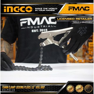 INGCO Chain Clamp Locking Pliers 10” Vise Grip HCLP0110 FMAC⭐⭐⭐⭐⭐ #5