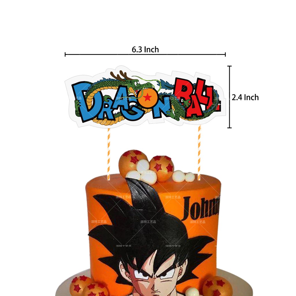 Dragon Ball Party Balloons Decoration Son Goku Pull Flag Banner Cake Insert Latex Balloon Children S Birthday Set Shopee Philippines