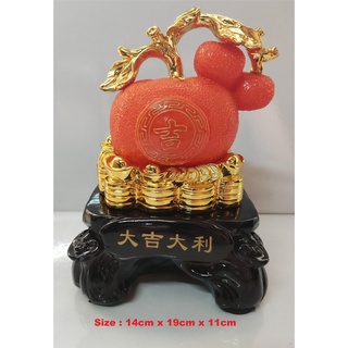 Feng Shui Decor Orange Kiat Kiat Figurine Home Decor #1