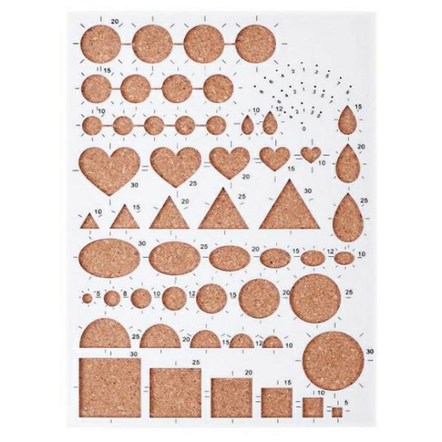 Quilling sizing cork board Template Paper Quilling Tools Shopee Philippines