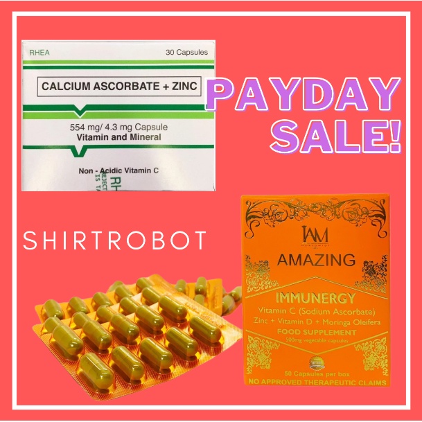 RHEA VITAMIN C Calcium Ascorbate + Zinc 30's Shopee Philippines