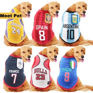 Pet Supplies Spring and Summer New Vest Thin Dog Clothes Big Dog Golden Retriever Vest Basketball Wear Wholesale