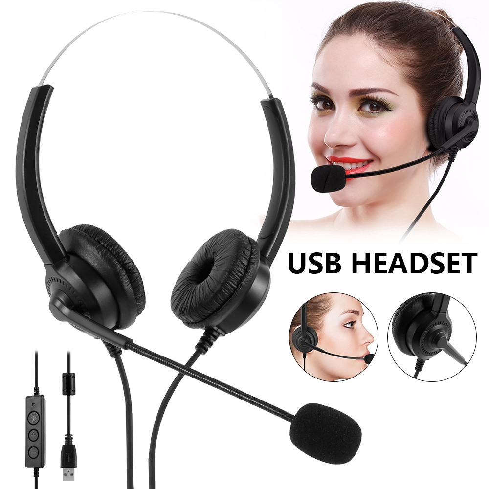 computer headset with mic noise cancelling