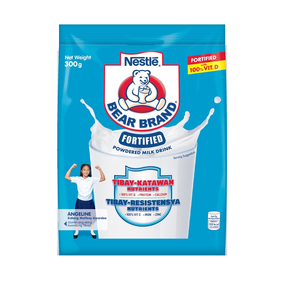 Bear Brand Fortified Powdered Milk Drink 300g Shopee Philippines