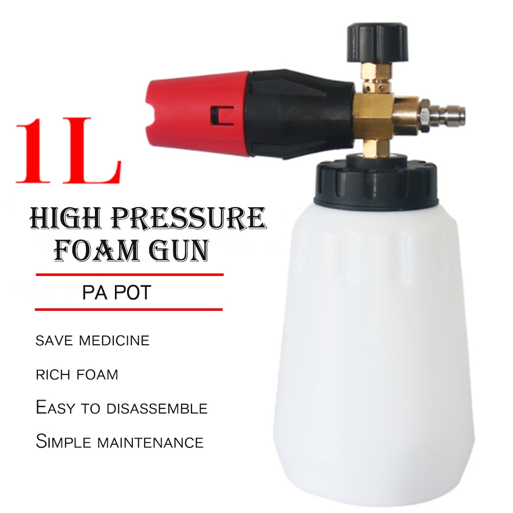 New 1/4 Joint High Pressure Car Wash Foam Watering Pot PA Pot Fan ...